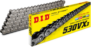 D.I.D 530VX3X110ZB 530VX3 X-Ring Series Chain - 110 Links - Natural