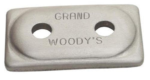 Woodys ADG-3775 Double Grand Digger Aluminum Support Plates - 5/16in. - Natural (12pk.)