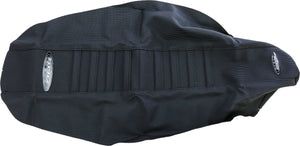 SDG 96339 9-Pleat Gripper Seat Cover - Black/Black