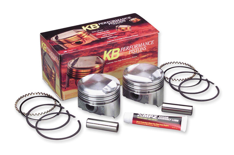 KB Performance KB305.020 Cast Piston Kit (80ci., Domed) - .020in. Oversize to 3.518in., 9.6:1 Compression