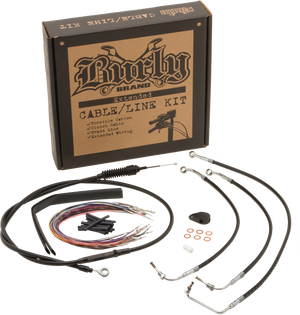 Burly Brand B30-1238 Handlebar Cable/Line Install Kit - Black