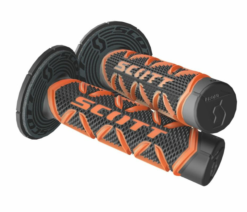 Scott USA 219626-1008 Diamond MX Grips - Orange/Black