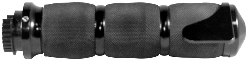 Avon Grips MT-AIR-90-AN-B MT Air Cushion Grips with Throttle Assist - Black Anodized