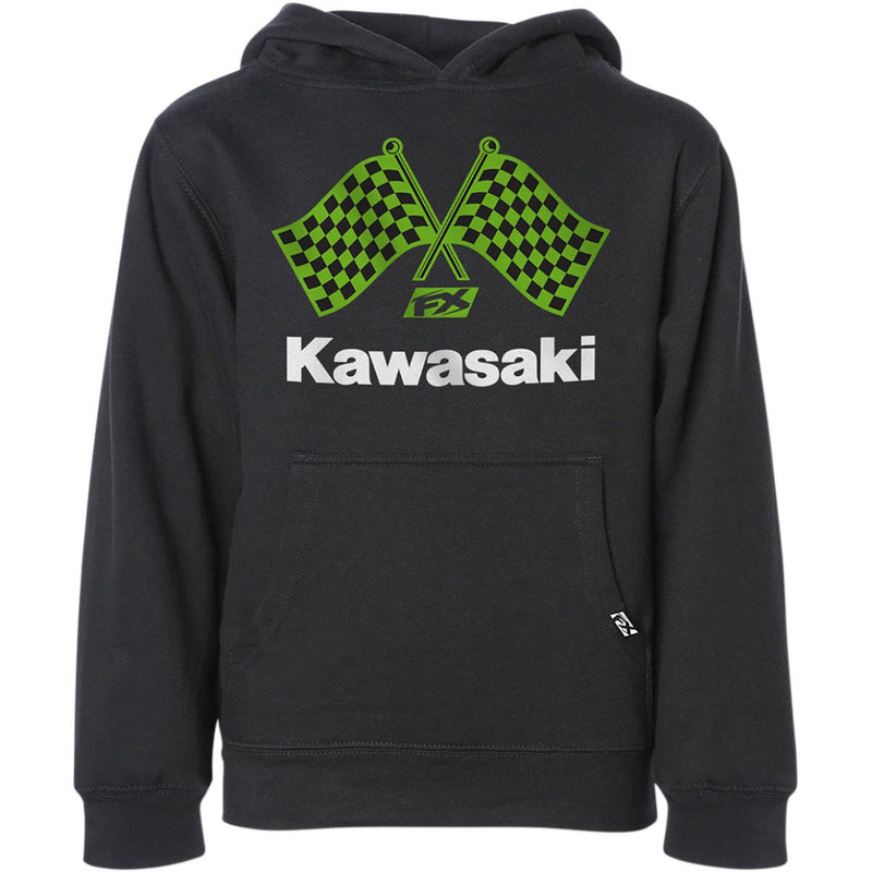 Factory Effex Kawasaki Finish-Line Youth Hoody Black