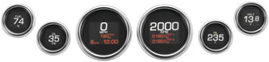 Dakota Digital MLX-8696 MLX Series 6 Gauges Set - Chrome