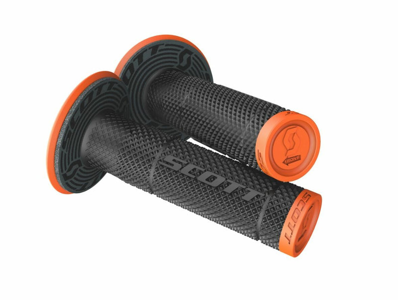 Scott USA 219624-5857 SX II MX Grips - Tattoo 2 - Neon Orange/Black