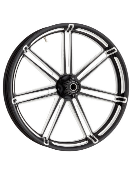 Arlen Ness 71-523 Forged Billet 7 Valve Front Rims - 21in. x 3.50in. - Black